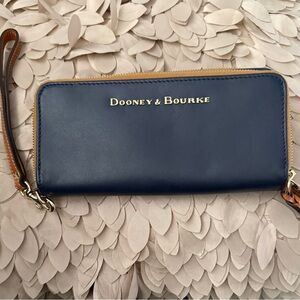 Dooney & Bourke Navy Blue Wristlet Wallet